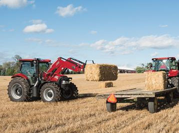 Case IH tractor loaders, buckets, and attachments